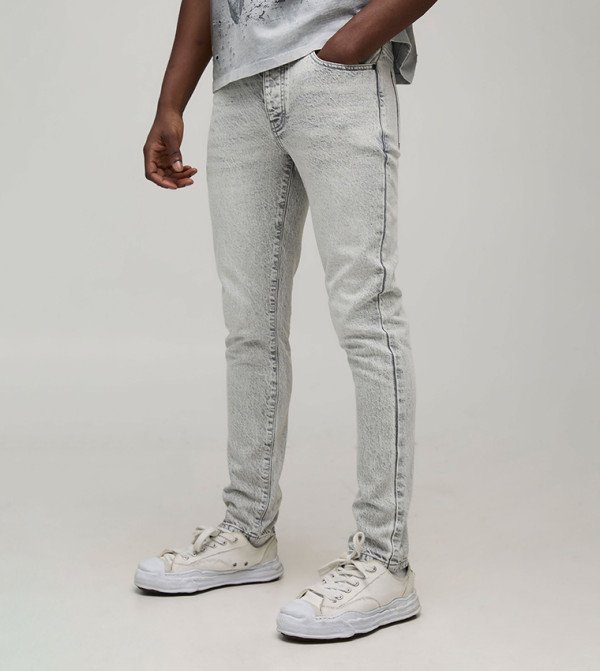 Washed Mid Rise Slim Fit Jeans