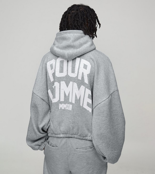 Batwing Homme Printed Oversized Hoodie