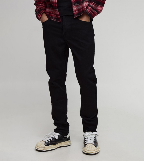 Washed Mid Rise Slim Fit Jeans