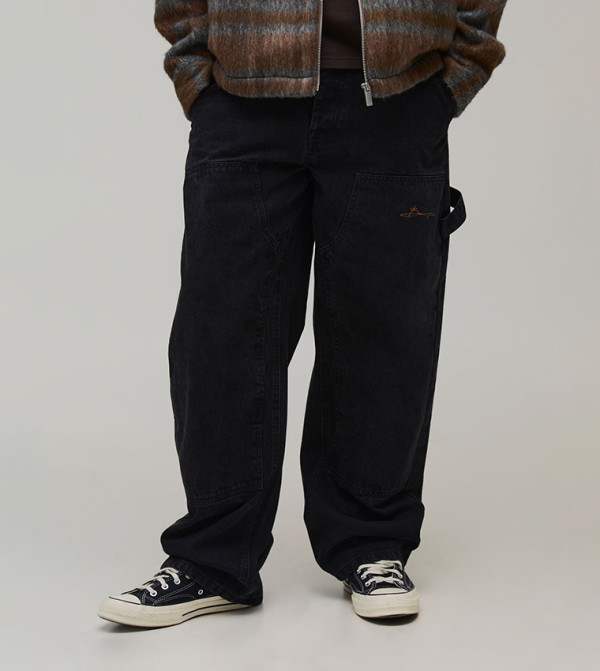 Embroidered Carpenter Relaxed Fit Jeans