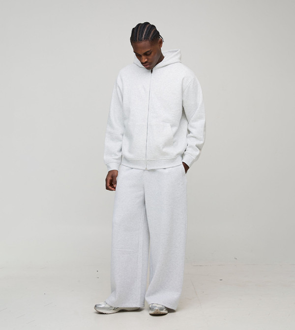 جاكيت اوفرسايز بسحاب كامل وهودي