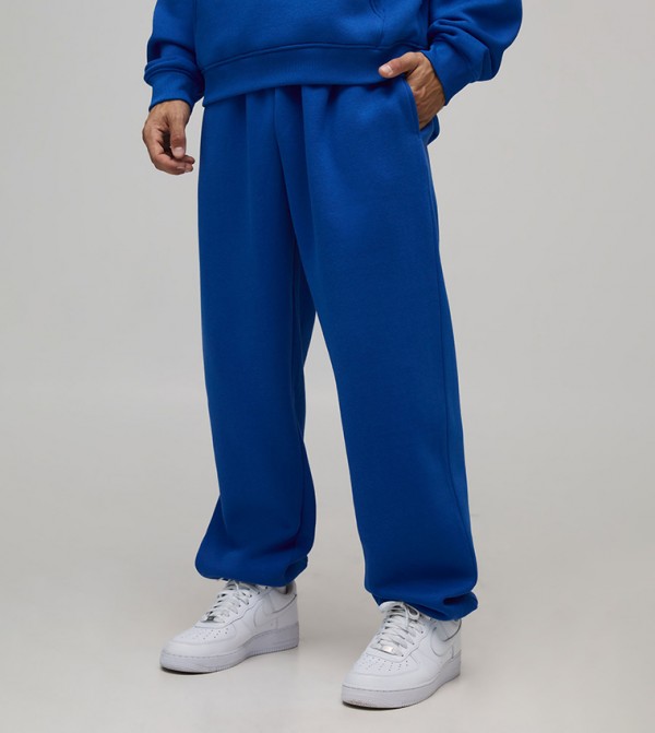 Drawstring Waist Baggy Fit Sweatpants