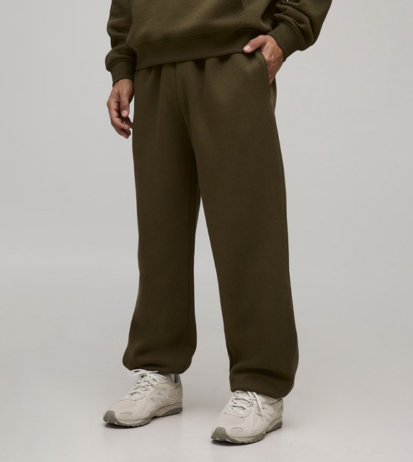 Drawstring Waist Baggy Fit Sweatpants