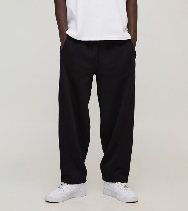 Drawstring Waist Barrel Fit Sweatpants