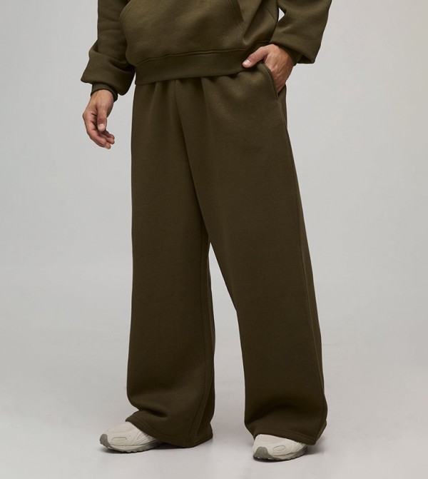 Drawstring Waist Extreme Wide Leg Sweatpants