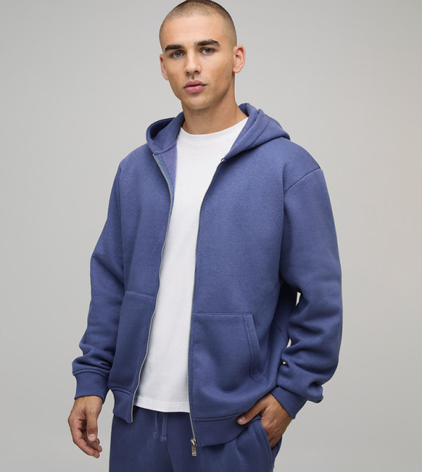 Zip-Through Regular Fit Hooded Jacket