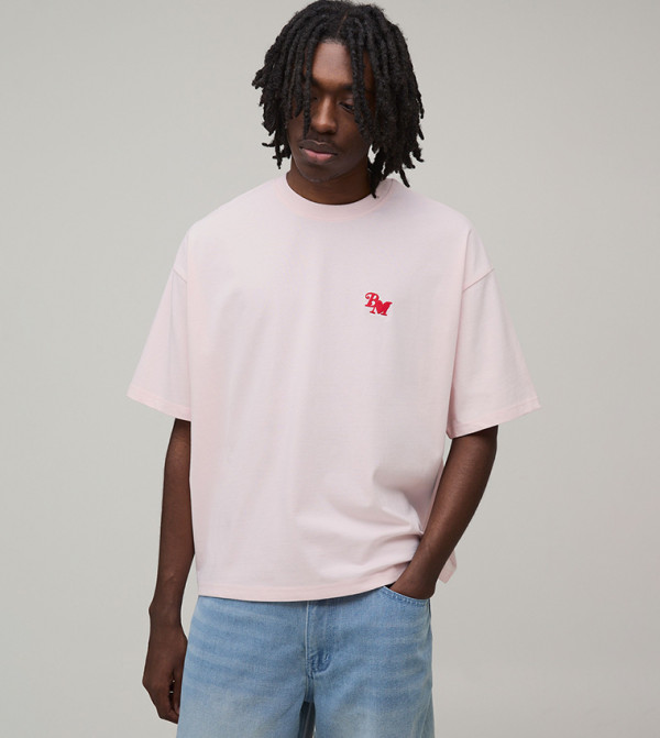 Heavyweight BM Embroidered Oversized T-Shirt