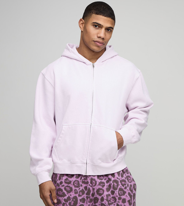 جاكيت اوفرسايز بهودي وسحاب 