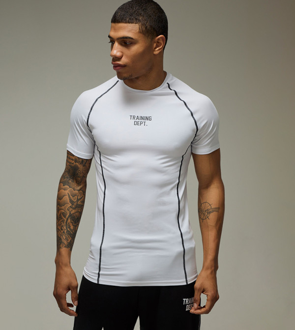 Training Dept Muscle Contrast Stitch T-Shirt