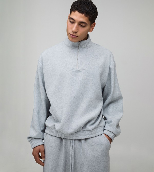Funnel Neck Oversized Sweatshirt