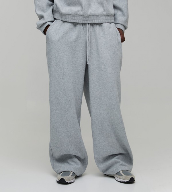 Tall Melton Seam Detail Wide Leg Sweatpants