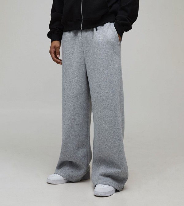 Heart Printed Extreme Wide Leg Sweatpants