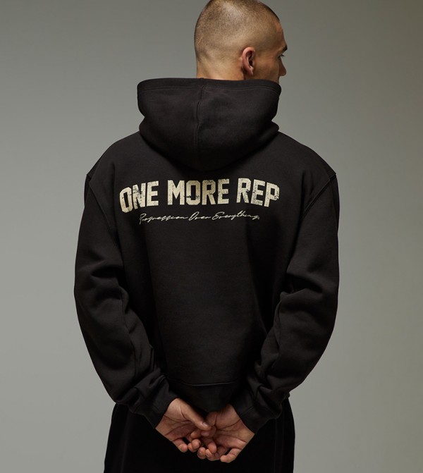 One More Rep Cracked Oversized Hoodie