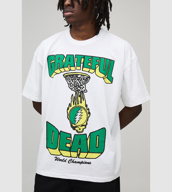 Grateful Dead License Printed Oversized T-Shirt