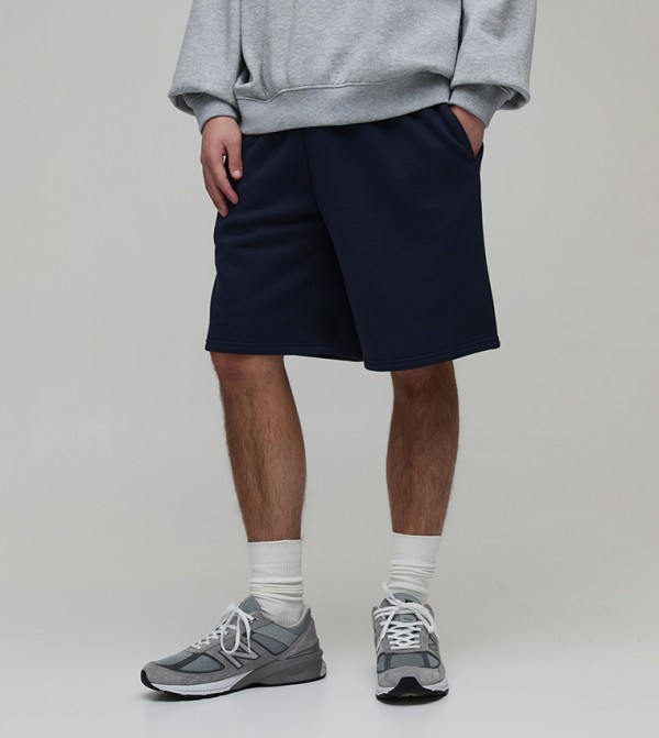 Mid Rise Baggy Fit Jersey Shorts