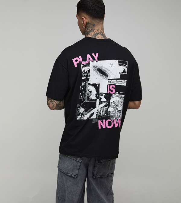 Tall ED Sheeran License Printed Oversized T-Shirt