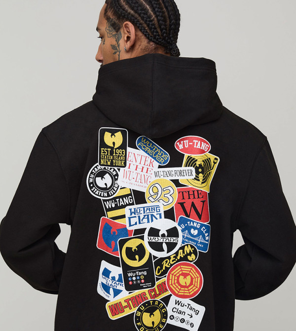 هودي أوفرسايز بطبعة 