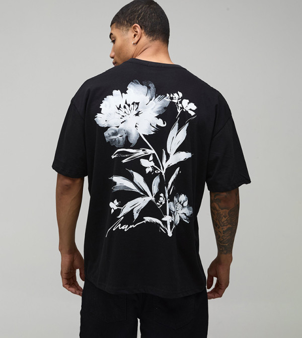 Floral Printed Oversized T-Shirt