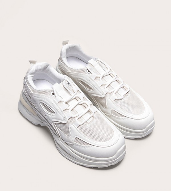 Contrast Mesh Sneakers