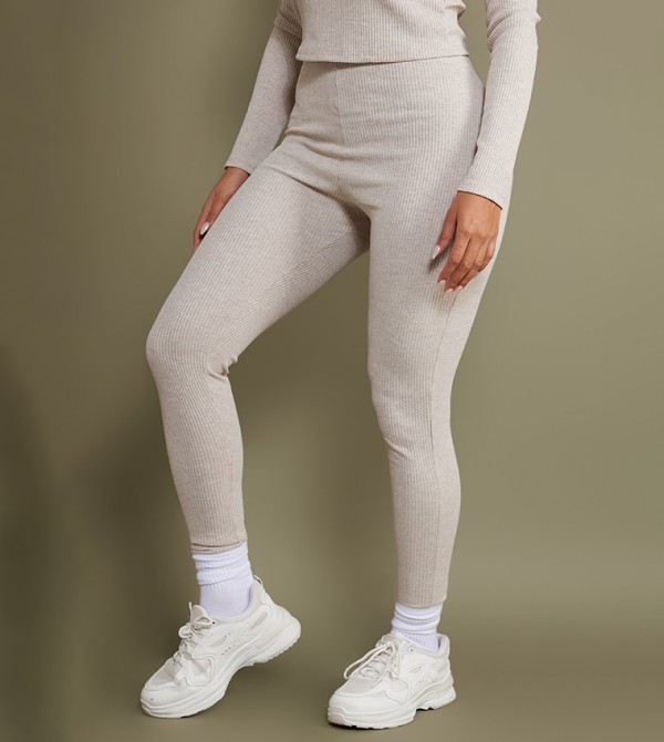 Shape Ribbed Leggings