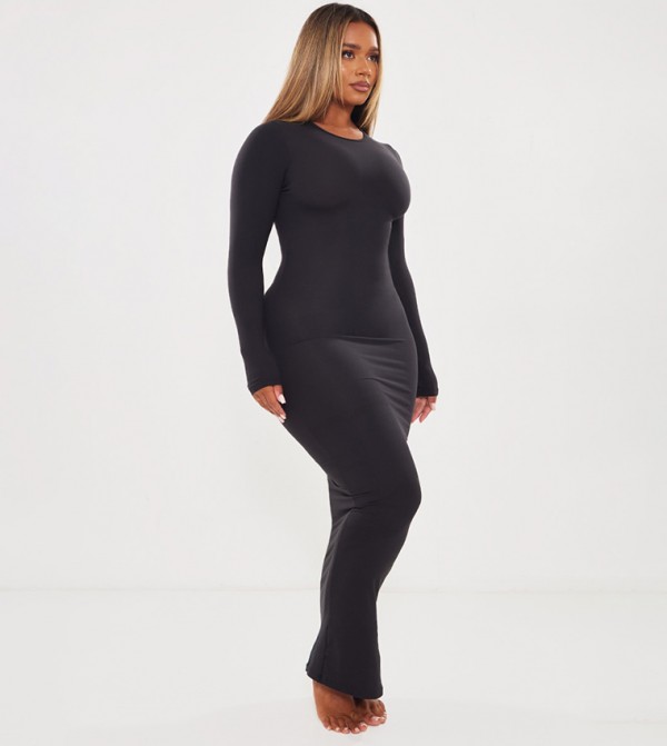 Shape Sculpted Long Sleeves Maxi Dress