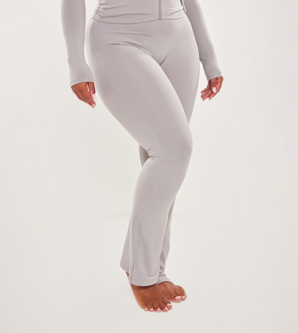Shape Sculpted Foldover Waist Flared Trousers