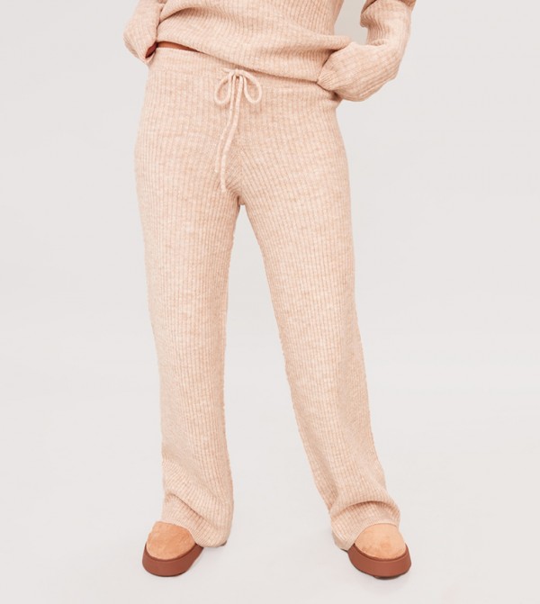 Petite Knit Wide Leg Trousers