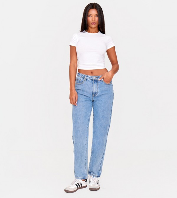 High Waist Mom Fit Jeans