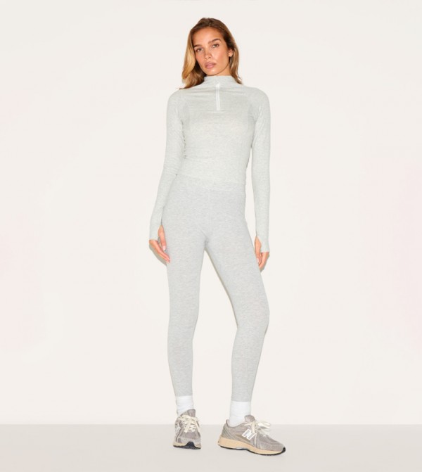 Sculpt Zipper Neck Active Top