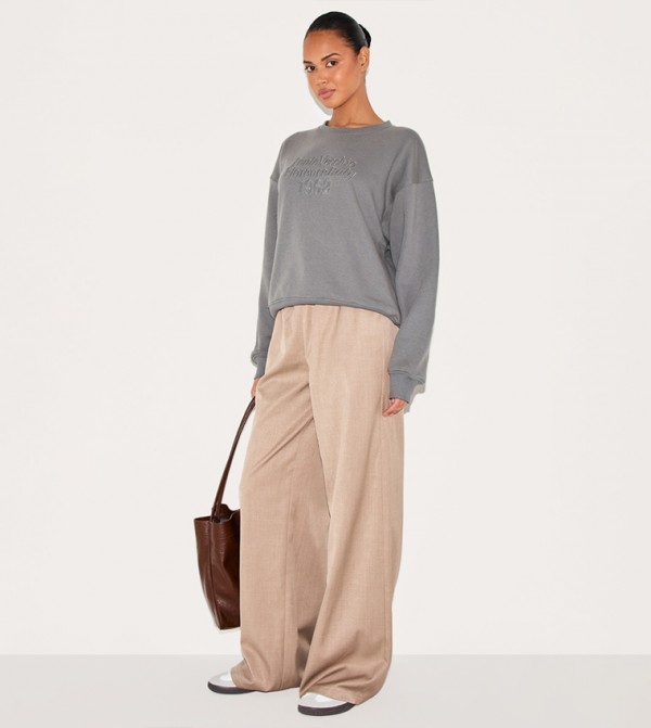 Embroidered Boxy Sweatshirt