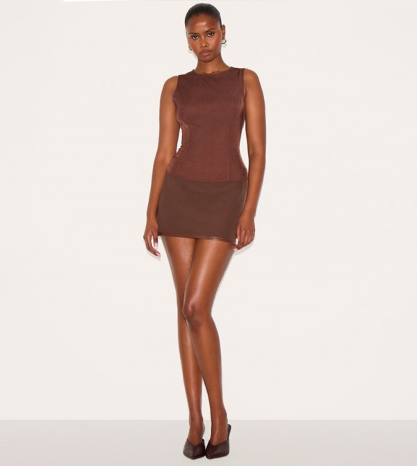 Fitted Woven Long Top