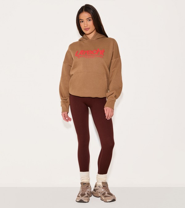 Puff Print Oversized Hoodie
