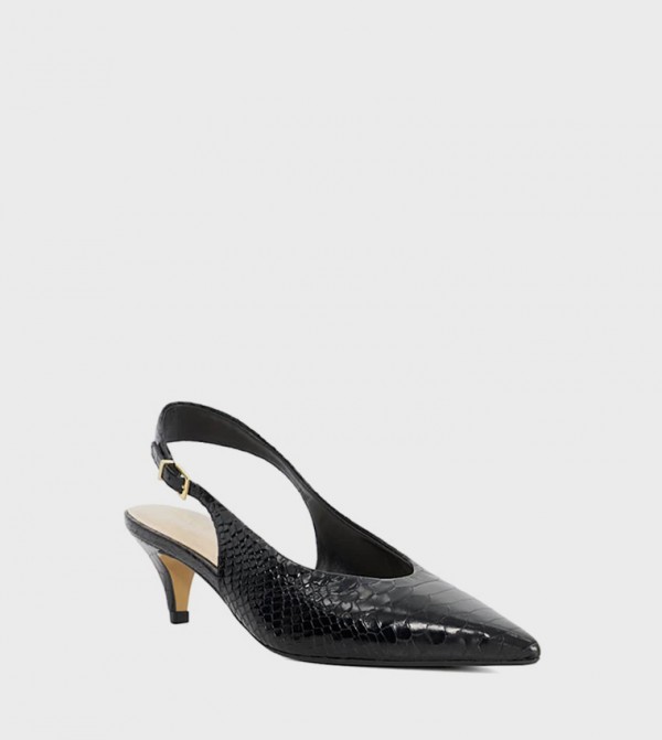 CONNECT Textured Pointed Toe Pumps