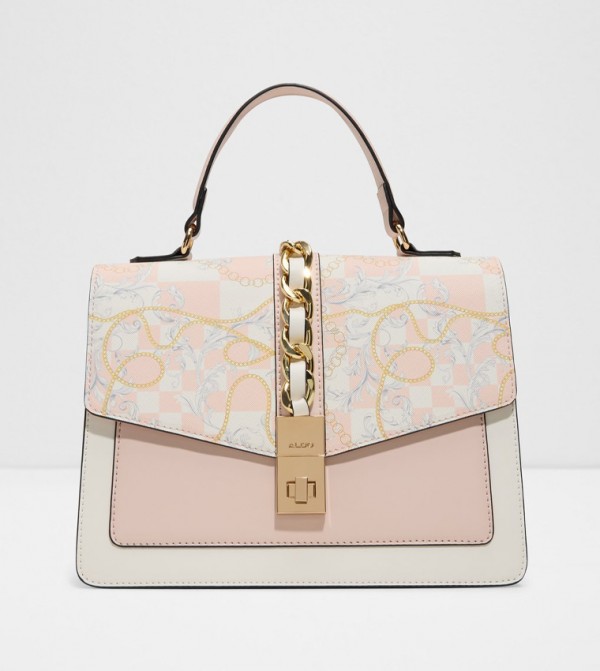 CONTAENNA Printed Top Handle Bag