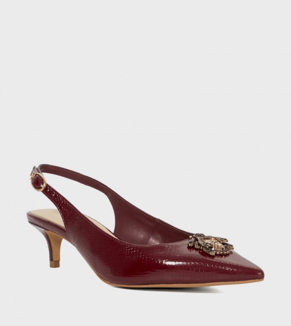 CONTEXT Textured Slingback Pumps