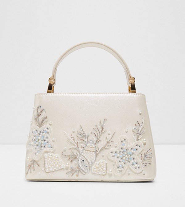CORALUNA Embellished Top Handle Bag