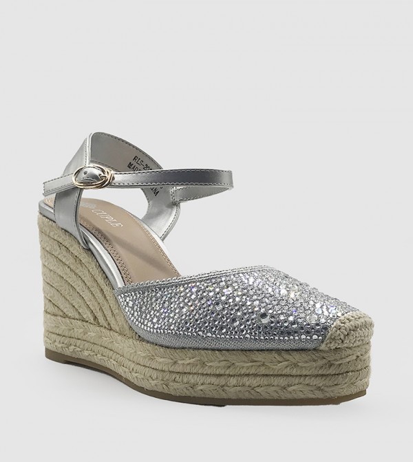 Embellished Wedge Sandals