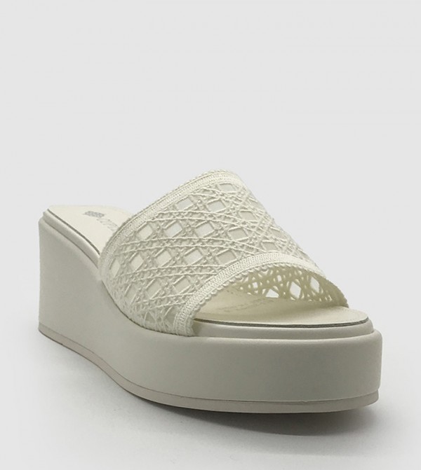 Embroidered Wedge Sandals