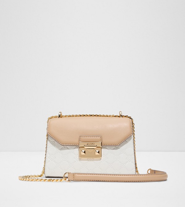CRELALLE Self Patterned Flap Crossbody Bag