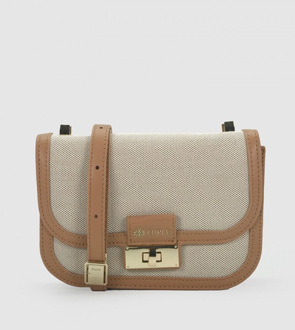 Contrast Trim Crossbody Bag