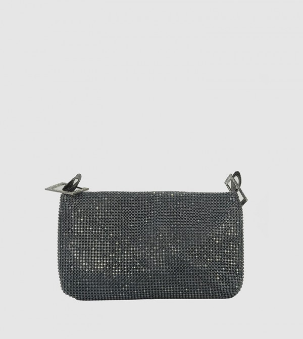 Stone Embellished Clutch Bag