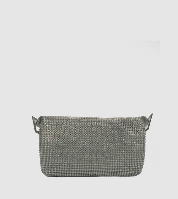 Stone Embellished Clutch Bag