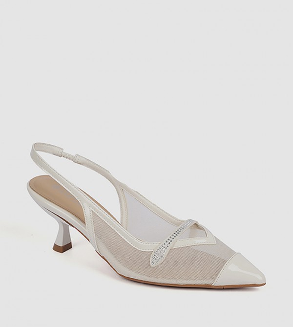 Embellished Slingback Pumps