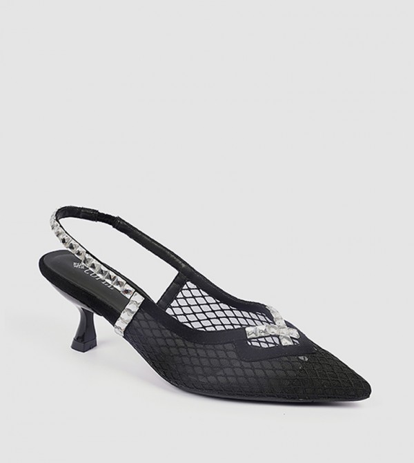 Embellished Slingback Pumps