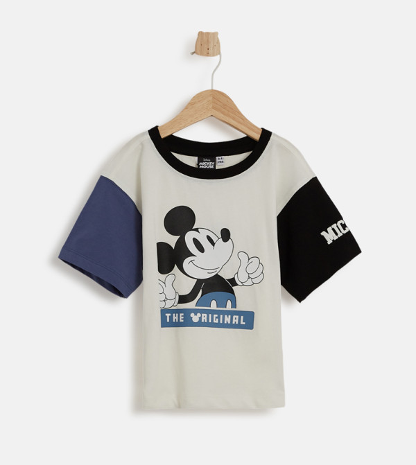 Mickey Mouse Print Short Sleeves T-Shirt