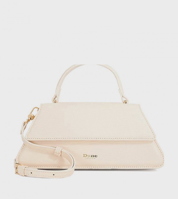 DALIA Croc Textured Top Handle Bag