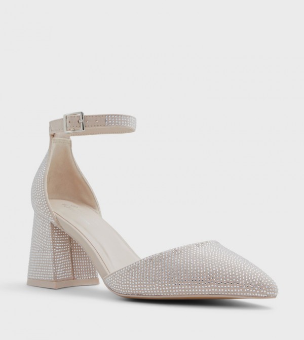DALIAA Embellished D'Orsay Pumps