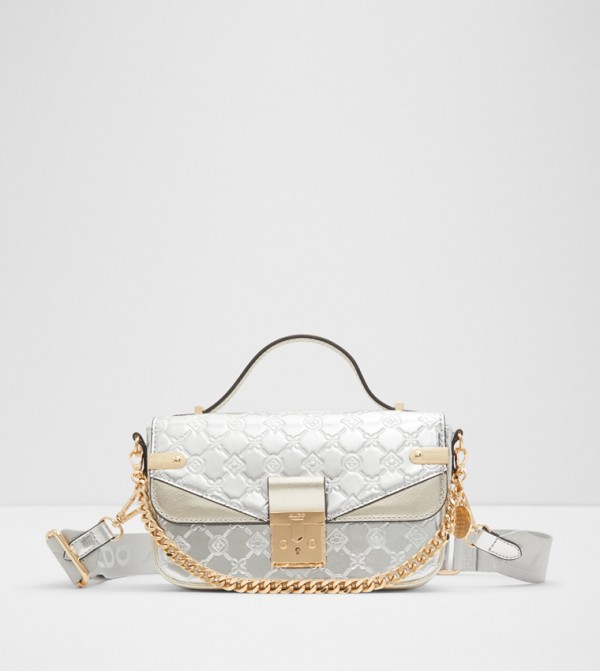 DALLANNA Embossed Crossbody Bag with Key Chain