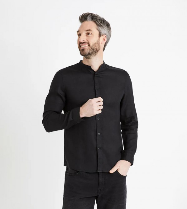 DAMAOLIN Mandarin Collar Shirt