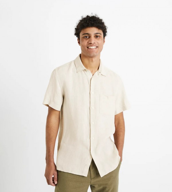 DAMARLIN Classic Collar Short Sleeves Shirt